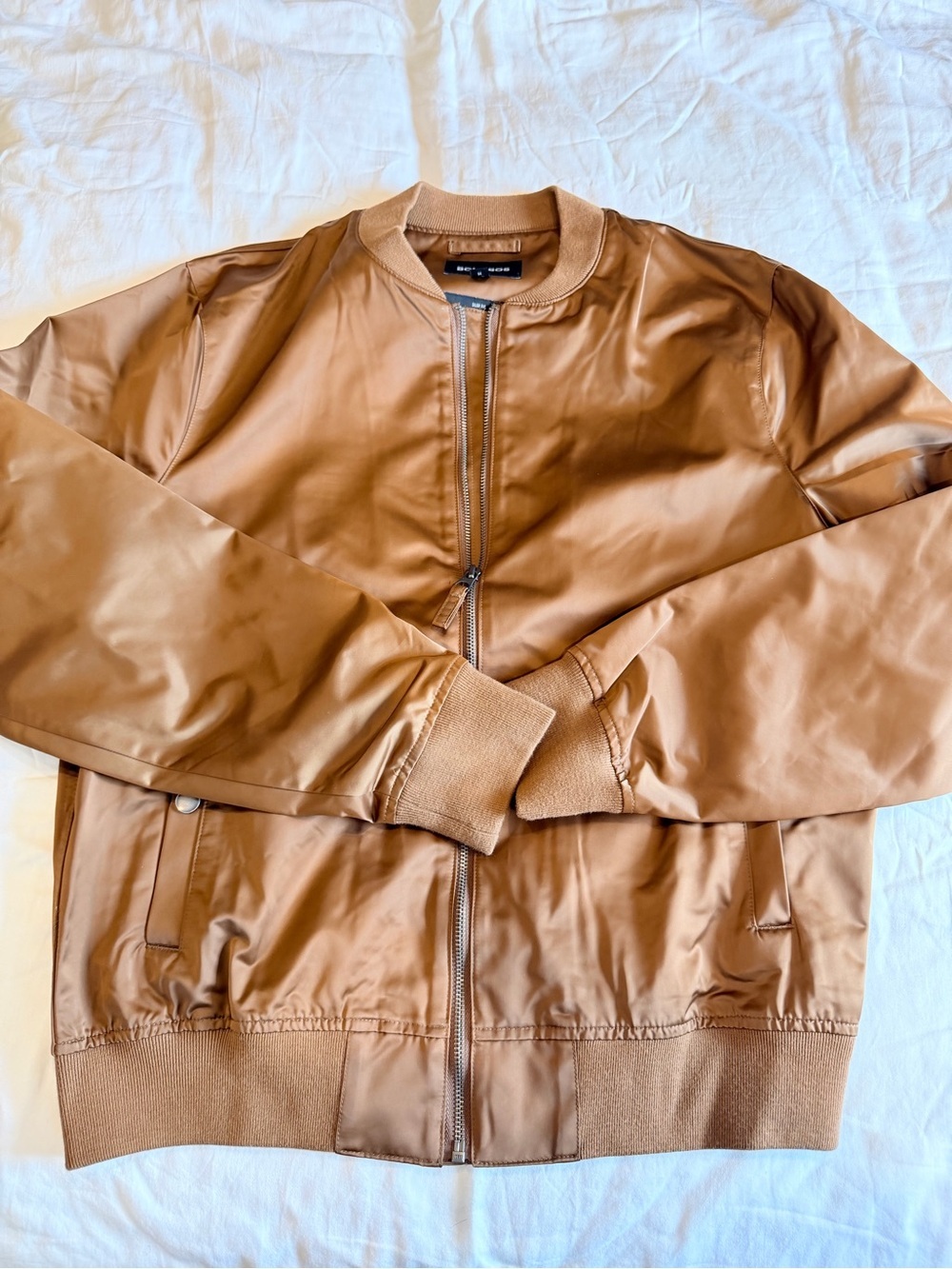 Bonobos Caramel-Tan Bomber Jacket